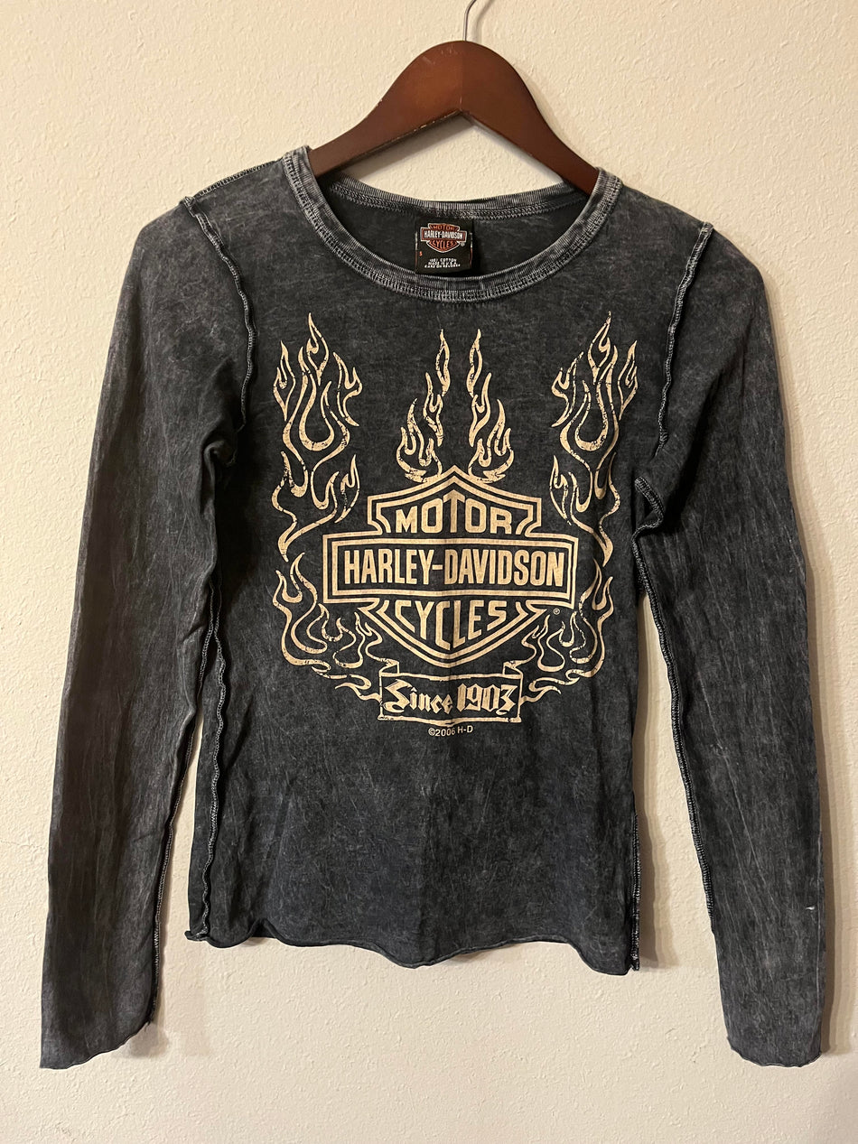 Harley Davidson Womens Long Sleeve Shirt Size S